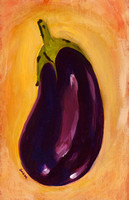 Ocre eggplant 14 cm x 21 cm