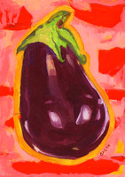 Yellow contour eggplant 13 cm x 18 cm