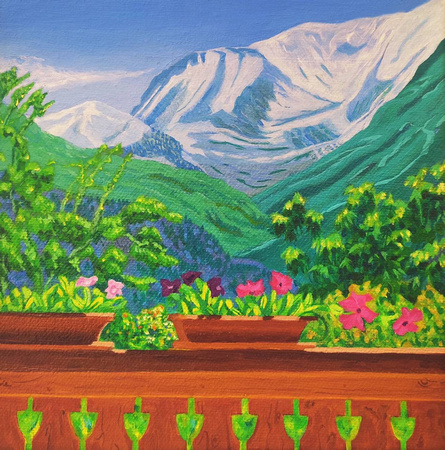 In Savoy acrylic 20 cm x 20 cm