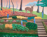 The Visitor, acrylic 73 x 92 cm